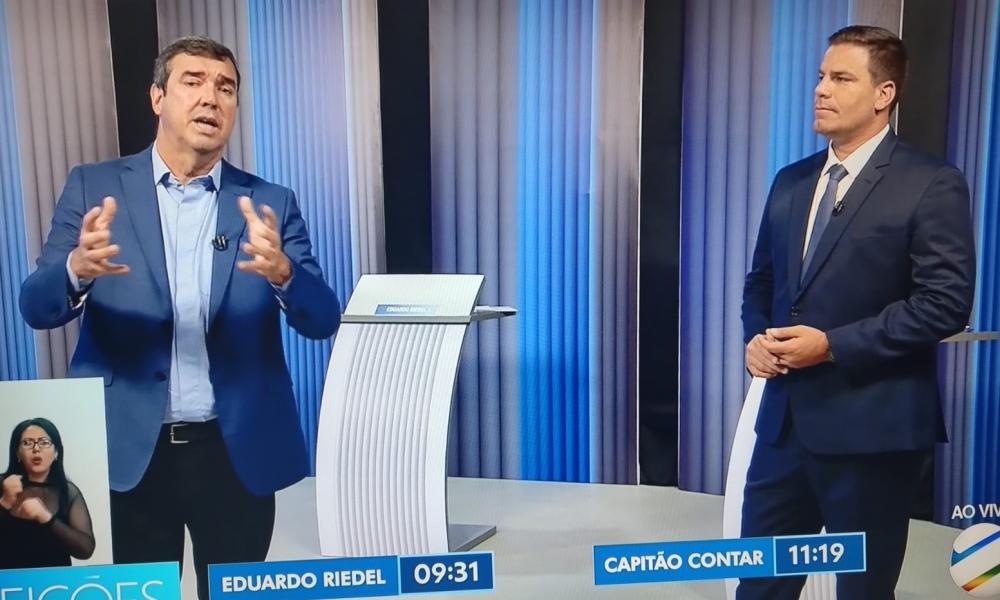 Contar propõe mudança para acabar com corrupção e Riedel tenta desqualificar programa de adversário