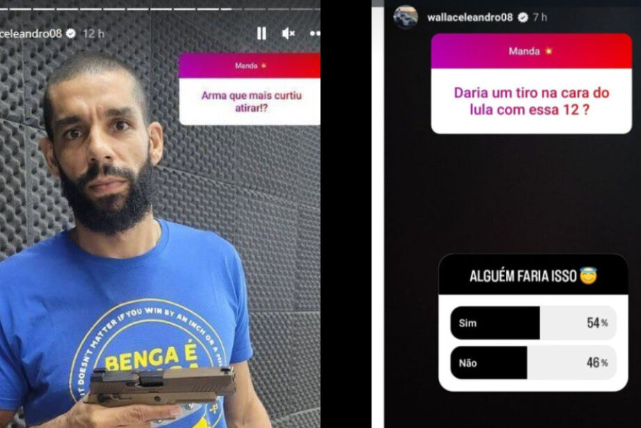 Wallace de Souza, da seleção de vôlei, sugere 'tiro na cara' de Lula em postagem