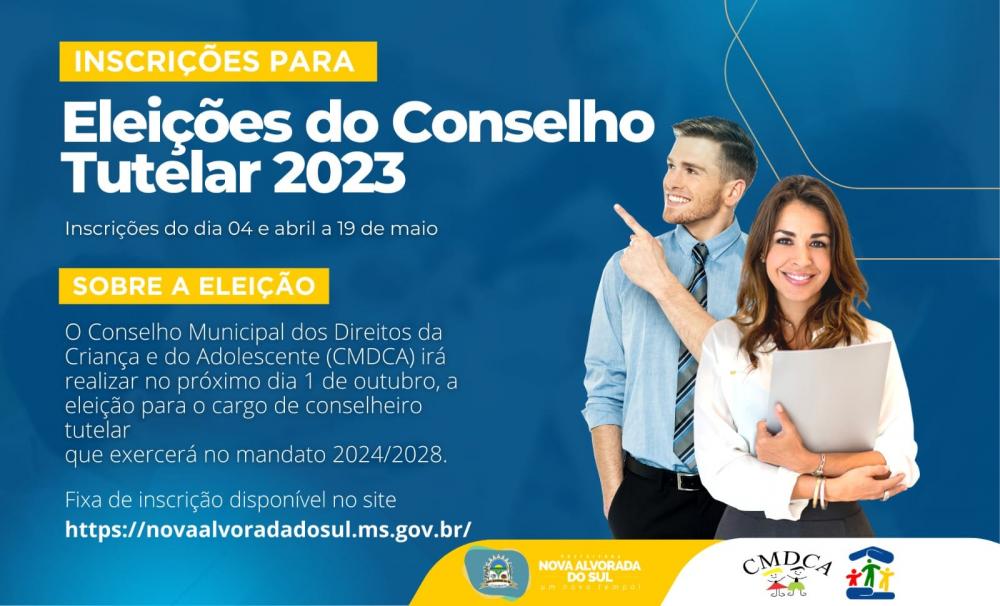Prefeitura de Nova Alvorada do Sul divulga edital para eleições do Conselho Tutelar; saiba como se candidatar
