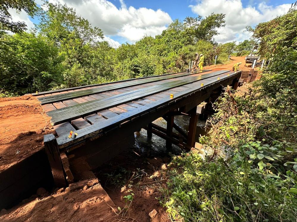 Prefeitura conclui revitalização de ponte sobre o Rio Santa Luzia em Nova Alvorada do Sul